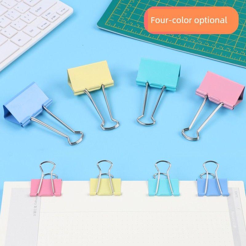 Series Medium Financial Files Strong Colorful Long Tail Clip