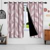 Feather Pattern Curtains Set Polyester Double Layer Window Living Room Home Interior Size Curtain Light Blocking For Area Made Of