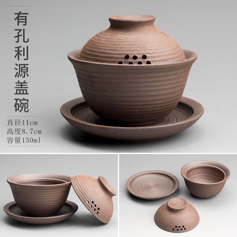 Japanese-Style Handmade Teapot - Retro Coarse Pottery Stoneware, Portable Ceramic Teaset for Kungfu Tea