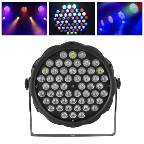 Frezon Stage Lighting, 54x1W RGBW LED Dance Light, DMX512 3/7CH, 54 Lamp Beads, 4 Operation Modes, Stage Light, Disco Light, Party Light, Spotlight, H