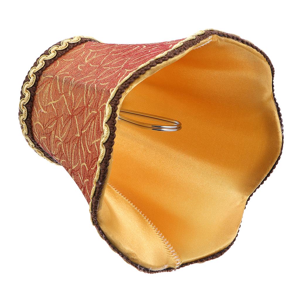 1Pcs Lamp Shade Chandelier Cloth Fabric Table Lamp Shade Apricot Vintage Look Warm Light Decor Cloth Chandelier Cover