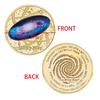 Five Commemorative Coins of the Milky Way Galaxy, Gold-plated and Silver Plated Commemorative Medals, Collecting Commemorative Gifts for Enthusiasts
