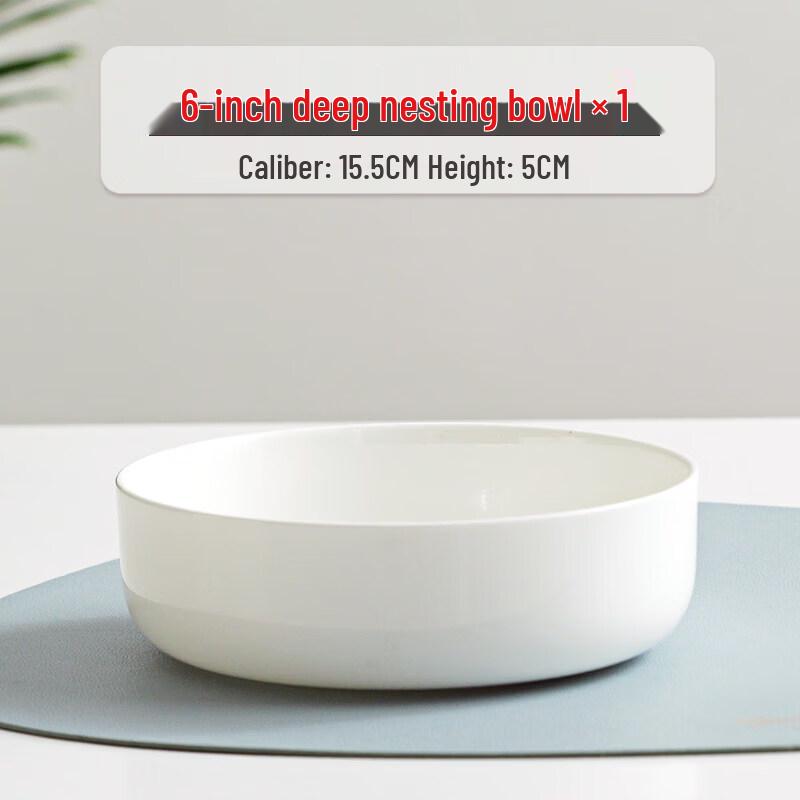 Nordic Style Bone China Microwave-Safe Round Dish