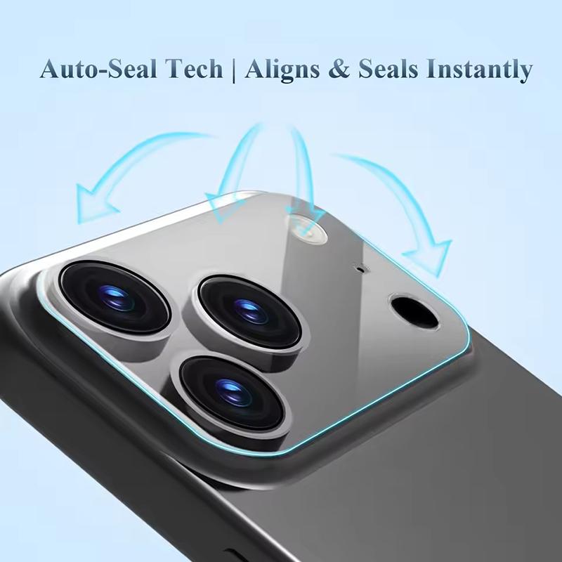 Tempered Glass Camera Lens Protector For 17/17 Pro Max / Air / 17 Pro Lens Protective Glass Scratch Resistant High Transparency