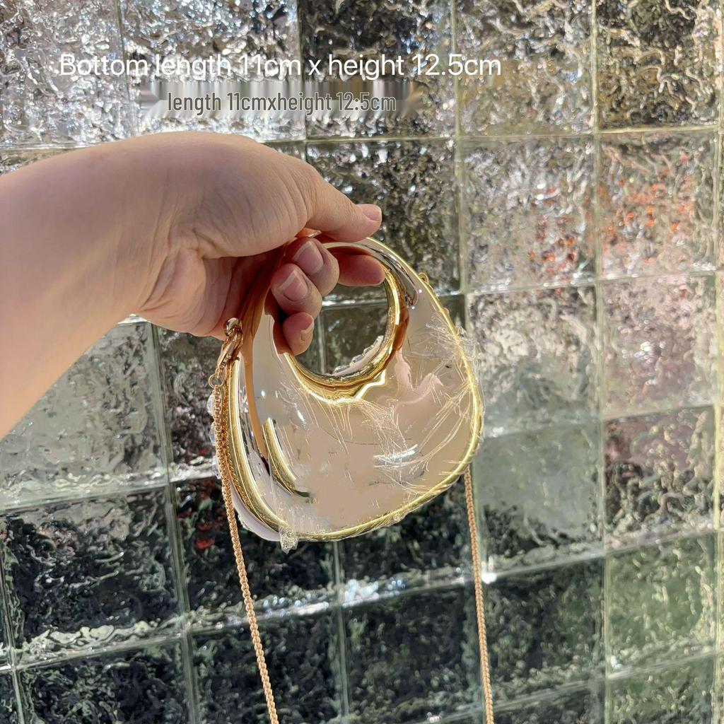 2025 Stilvolle Damen Sommerhandtasche: Vielseitige Acryl Strass Abendtasche