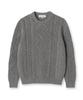 Edeunbeoleokeulleob Aran Crew-Neck Sweater (Grey)
