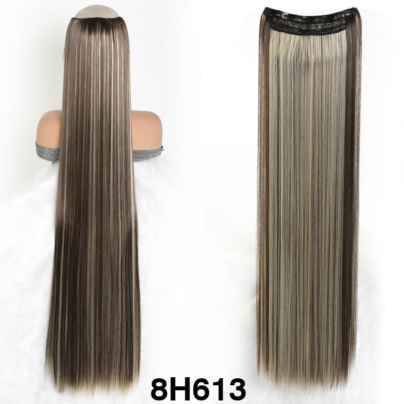 40 tommer Hår Extensions Clip In Hår Extensions Syntetisk5 Klips i Ett-Stykke Type Hår Extensions For Kvinner