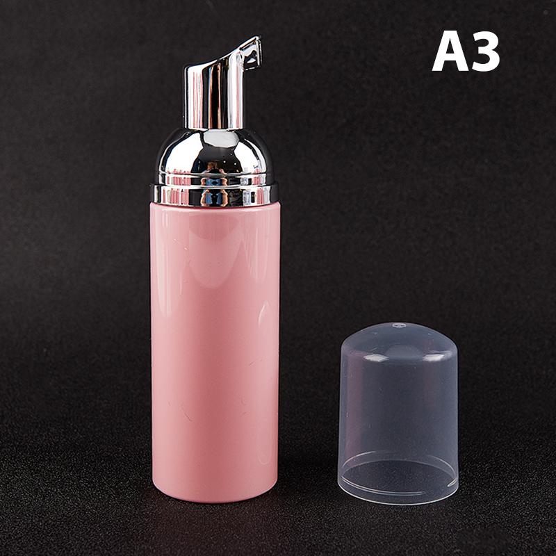 50Ml Pink Plastic Foam Pump Bottle Empty Face Eyelash Cleanser Cosmetic Bottle