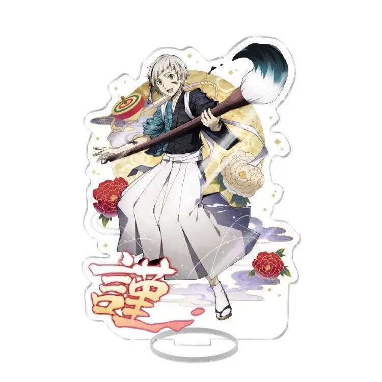 New Bungo Stray Dogs Anime Figure Acrylic Stand Model Toy Dazai Osamu Nakahara Chuuya Ryunosuke New Year Desk Decor Collect Gift