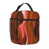 Bestselling Red Rock Canyons Abstract Wavy Flowing Streams Designs Watercolor Food Cooler Bag Kid Outdoor Class Work Lunch Bag