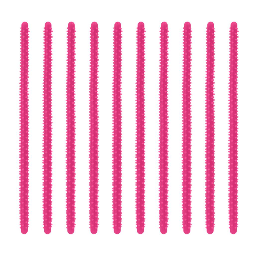 10 Pieces Hair Perm Rods Silicone Fireworks Bars Hairdressing Styling Curling Perm Rod Salon Tool for Hair Styling