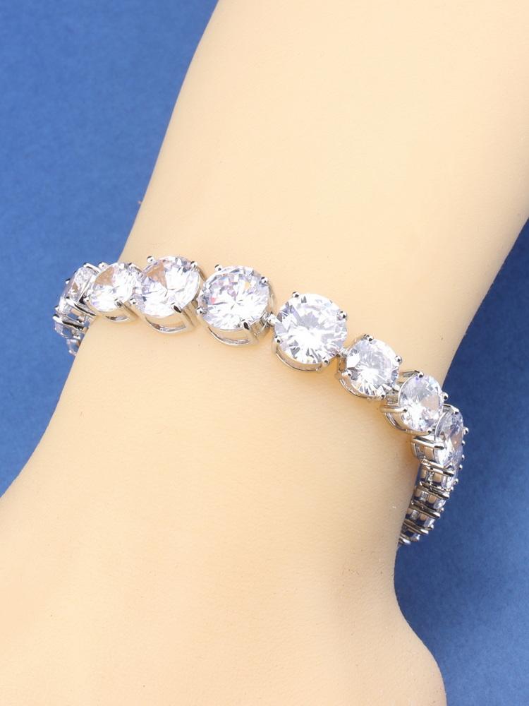 Italian Charm Bracelet Original    Fine Jewelry & Accessories Round Colorful Zircon For Women/Girl Fashion Gift