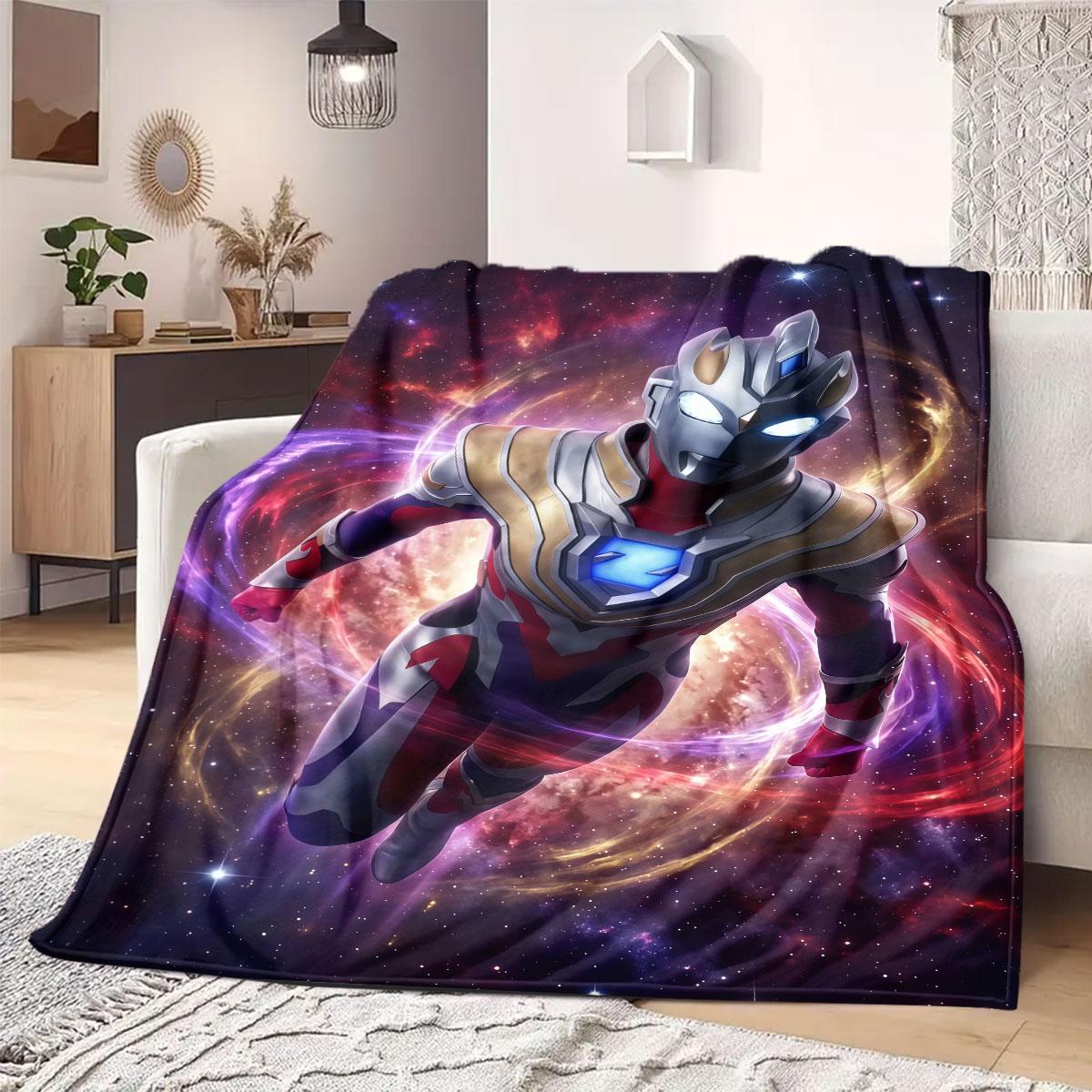 

Ultraman anime Flannel Blanket Warm,Comfortable,Suitable for Bedrooms,Sofas,Beds,Chairs,Picnics,Travel 75x90cm