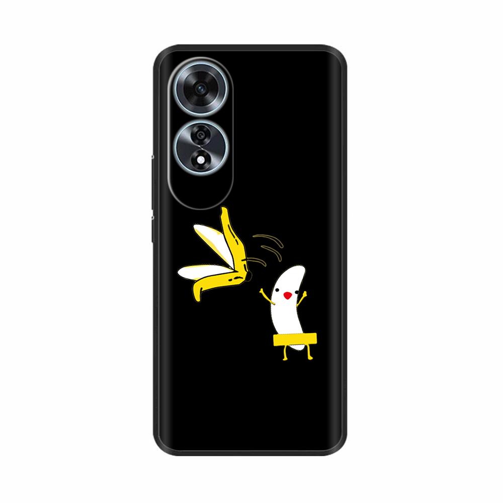 For Oppo A60 4G Case Love Heart Butterfly Soft Silicone Painted Back Cover For Oppo A60 OppoA60 4G Phone Shell Housing Fundas