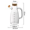 Hi Transparent Oil Bottle with Handle and Scale Heat-resistant Kitchen Tools Soy Sauce Vinegar Container
