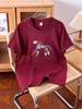 2026 Unisex Heavy Duty Cotton Horse Print Loose Fit T-Shirt