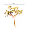 1Pcs Valentine'S Day Wedding Anniversary Couple Party Acrylic Letter Cake Plugin Diy Baking Pastry Dessert Decoration