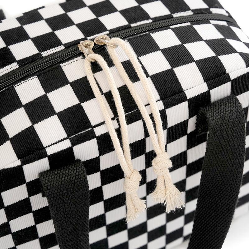 Bolsa de almuerzo térmica aislante a cuadros OLOEY