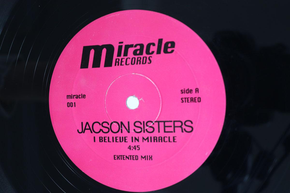 12-дюймовая пластинка JACKSON SISTERS I Believe In Miracles MIRACLE001 MIRACLE 1996 Не Япония SoulFunk Б/у