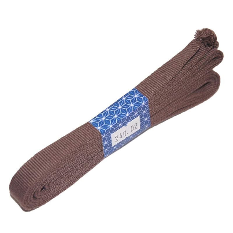 

[Banshu Kogei] Sanada cord Shimoo (width: approx. 12mm × Length: approx. 110cm / For Wakizashi/No.2 tea) bag string 4 minutes 100% cotton For swords