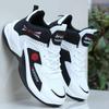 Men's High-Top Mesh Basketball Shoes, Breathable Non-Slip Sports Sneakers for Spring/Summer - Versatile White Running Shoes for Students