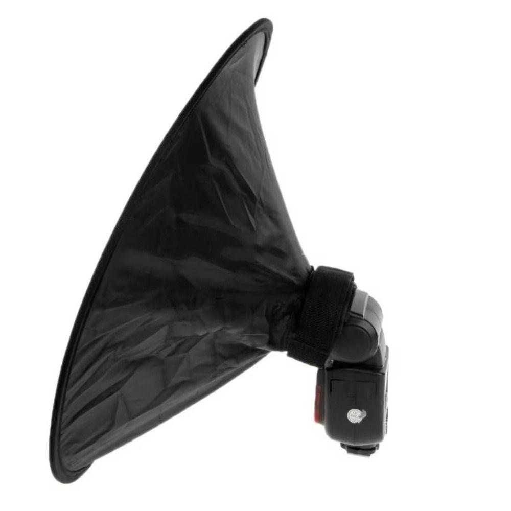 Round Cone Camera Diffuser Reflector Folding Flash Diffuser  Photography Accessories