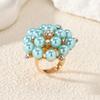 European and American Fashion Adjustable Pearl Ring - Popular Open Design