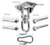 304 Stainless Steel Hammock Chair Swing Hook - Outdoor Rotating Plate & Hardware Accessories.