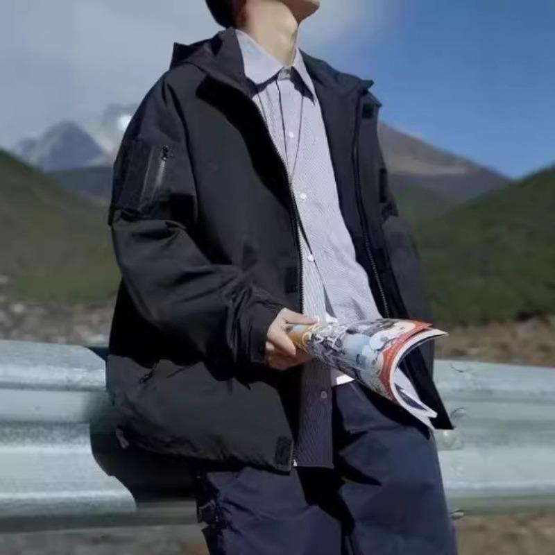 Japanese Workwear Hooded Jacket for Men In Spring and Autumn New Trendy Loose Casual Jacket Jacket Trend