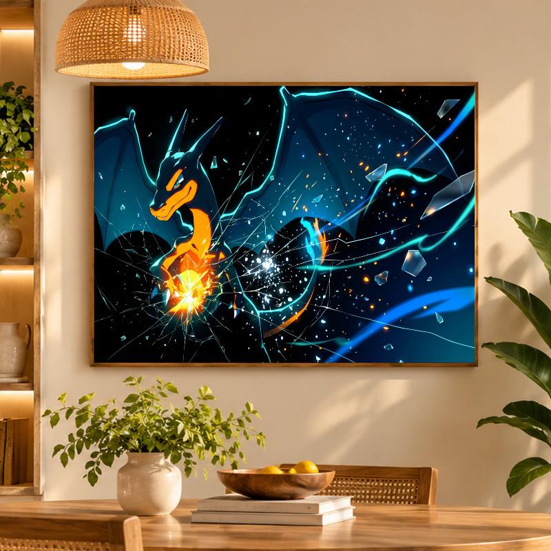5D Diamond Painting Charizard DIY Full Drill Diamond Art Kit Home Decoration