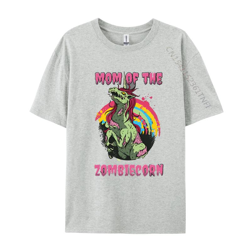 Funny Design Mom Of The Zombiecorn Creepy Unicorn Tshirts Printing Tshirts Faddish Cotton Unisex Tops Shirt