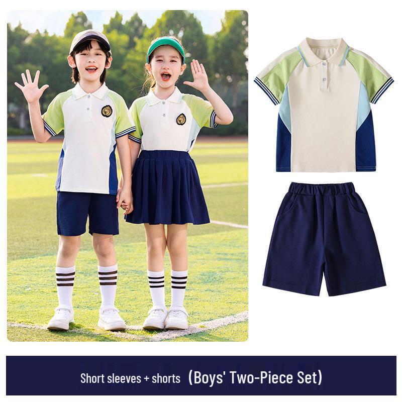 Children's Fleece-lined Windproof Outdoor Uniform Set for Kindergarten & Elementary (Autumn/Winter)