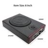 10 Inch 800W Car Audio Slim Under Seat Subwoofer High Power Car Active Sub Bass Speaker Kit with Treble BT Function