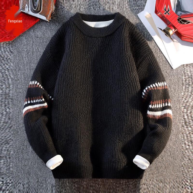 

Men s Diamond Pattern Jacquard Knit Pullover Sweater 3XL