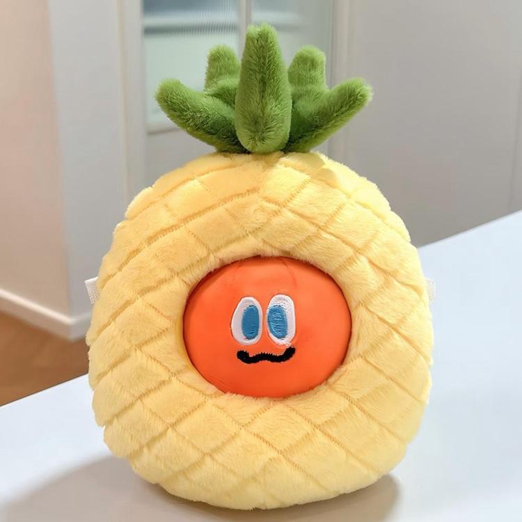 White Pineapple Plush Crossbody Bag for 10cm Dolls
