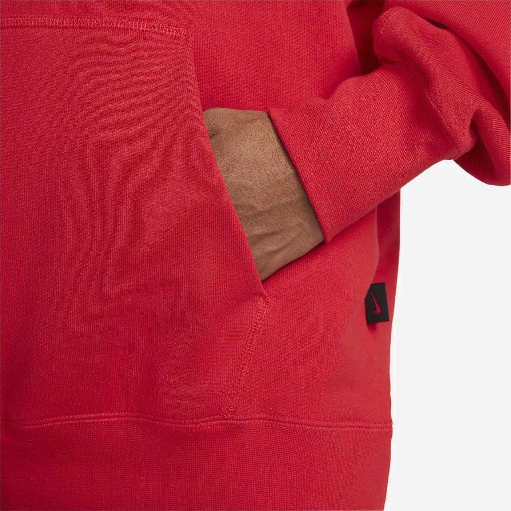 Nike Solid Color Hooded Pullover Long Sleeve Sweatshirt Men Tops Red DV9778-657