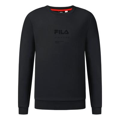 Fitness Günlük Spor Çok Yönlü Rahat Sıcak Bol Polar Kazak Bisiklet Yaka Sweatshirt Erkek sweatshirt Derin Siyah A11M541212FBK