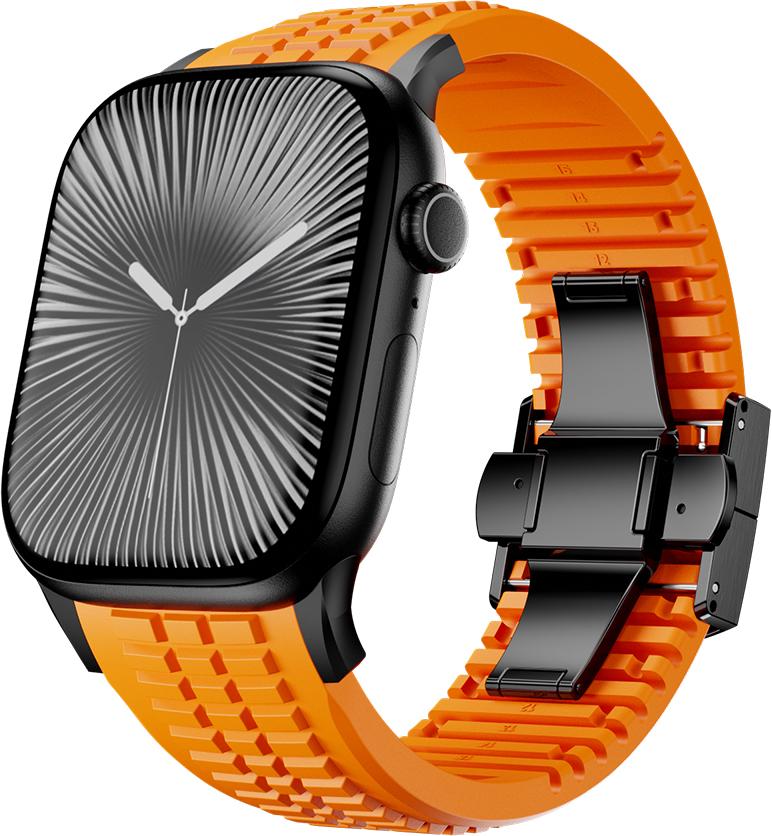 Silicone Band for Apple Watch Ultra 3 2 49mm Series 11 10 46mm Sports Strap for Iwatch 9 8 7 6 5 4 SE 2025 44mm 45mm Watchband