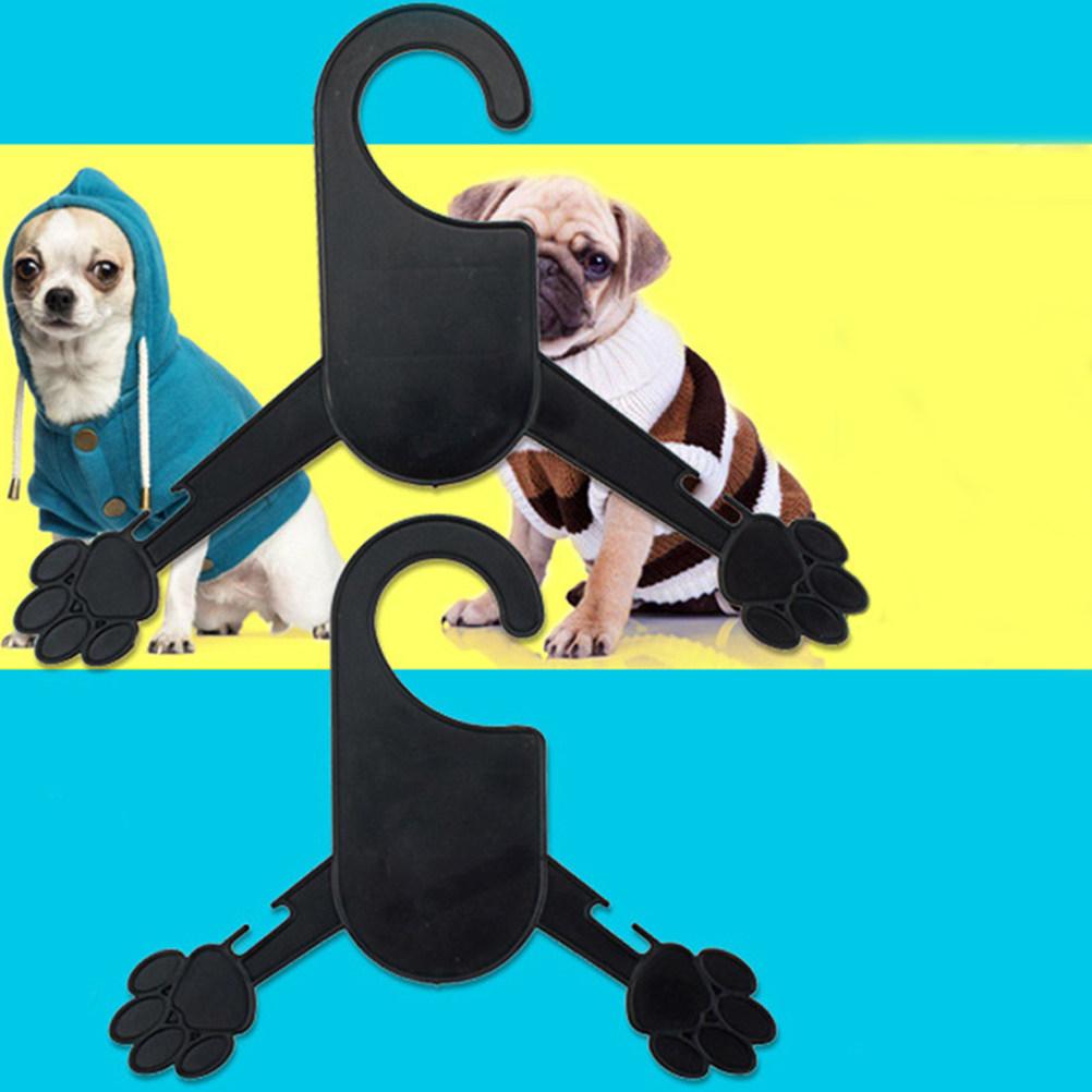 

10Pcs Pet Dog Cat Clothes Hanger Plastic Paw Shape Sturdy Non Deformable Garment Holder for Small Animal Apparel 18X13X1CM