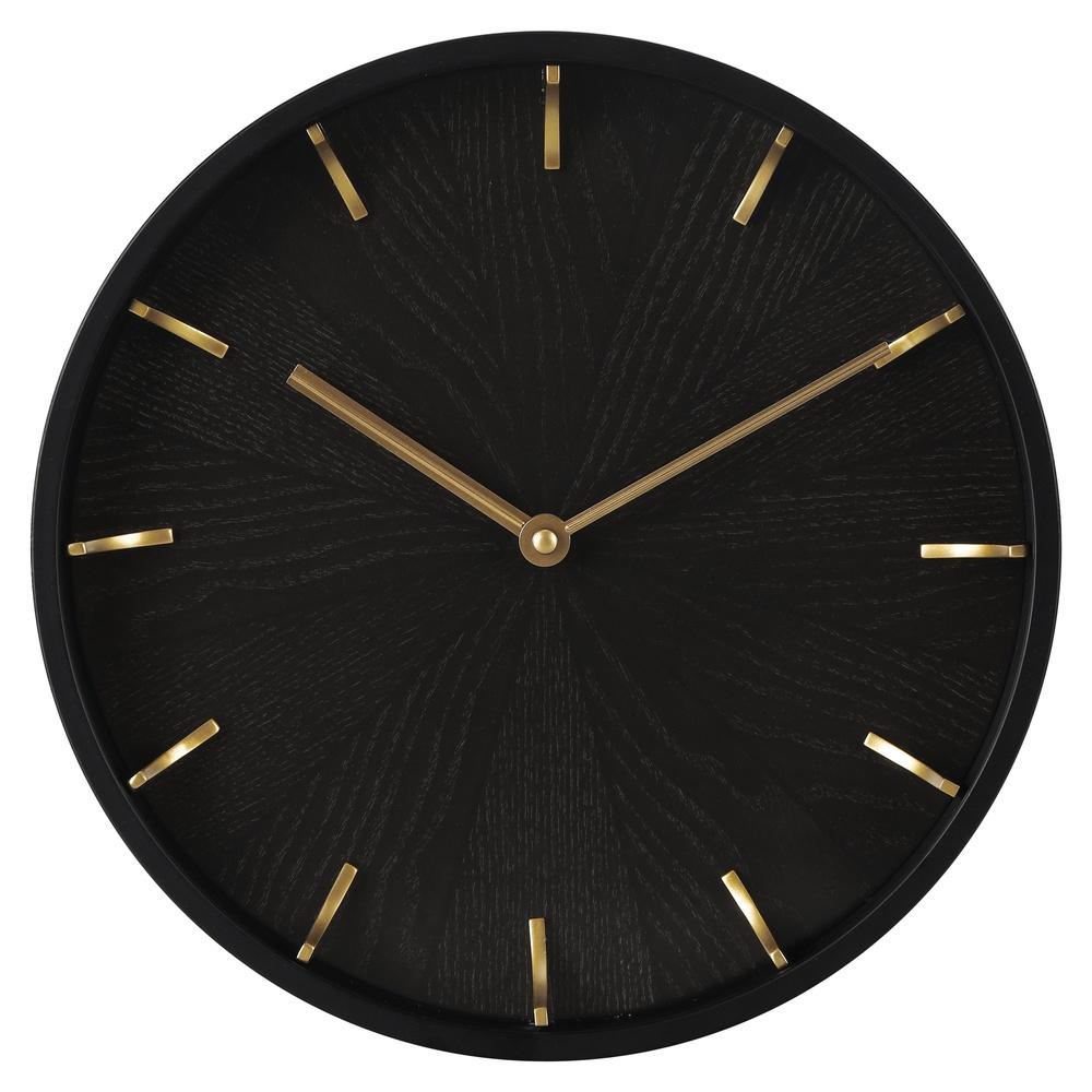 

Stylish Quartz Wall Clock Easy Hang Battery Powered Wood Grain Dial Home Decor Functional Timepiece United States