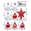 36Pcs Electroplated Christmas Tree Topper Christmas Supplies  Christmas Home Decoration