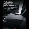 Center Console Armrest Cover with Elastic Hold and Slip On Fit, Vehicle Armrest Lid Cover In Black Stitched Style for Cabin Use