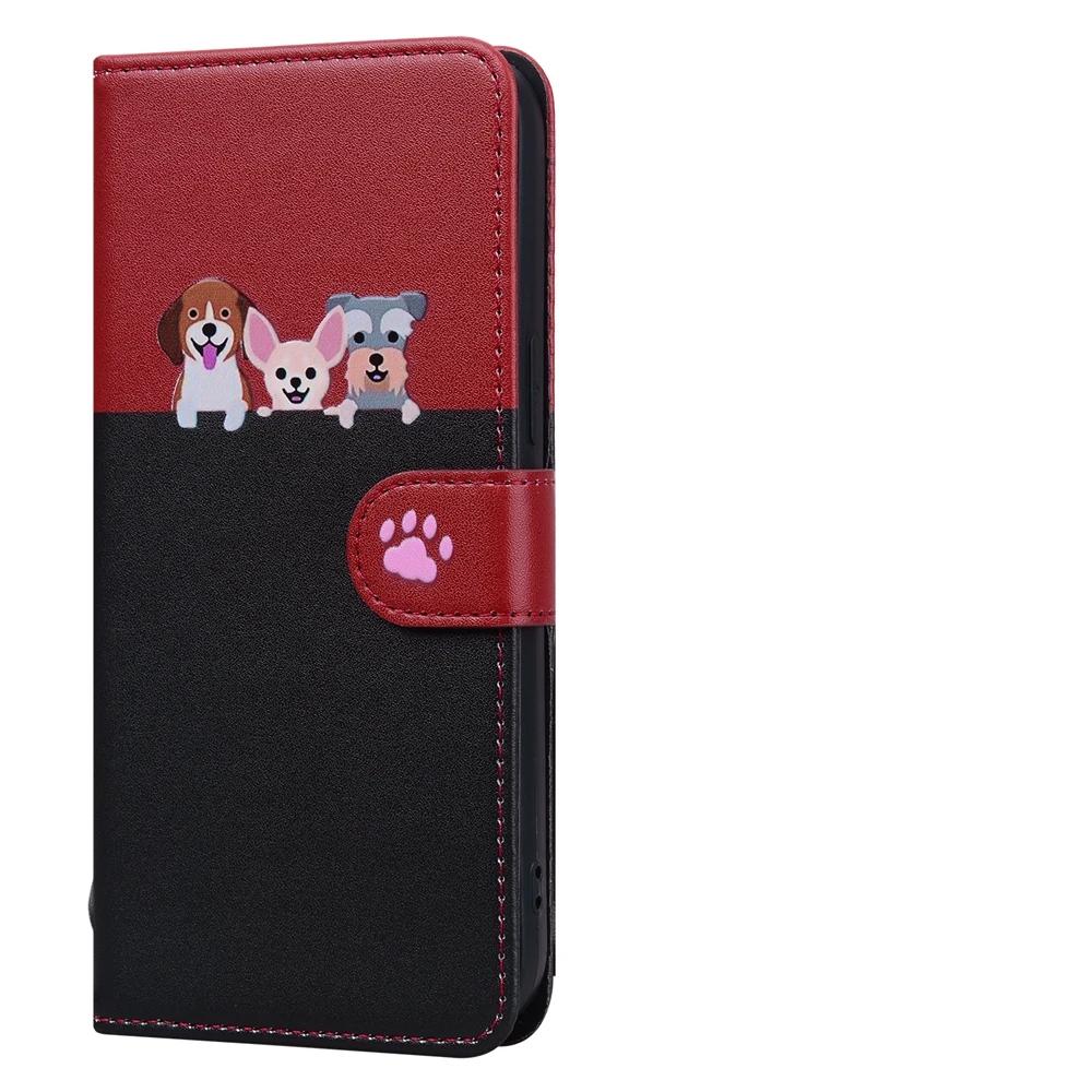 Capa Flip de Couro para Funda Samsung Galaxy A56 A36 A16 A26 A55 A35 A25 A15 A54 A34 5G Capas Carteira Gatinho Fofo 3D Capa de Telefone Mulheres