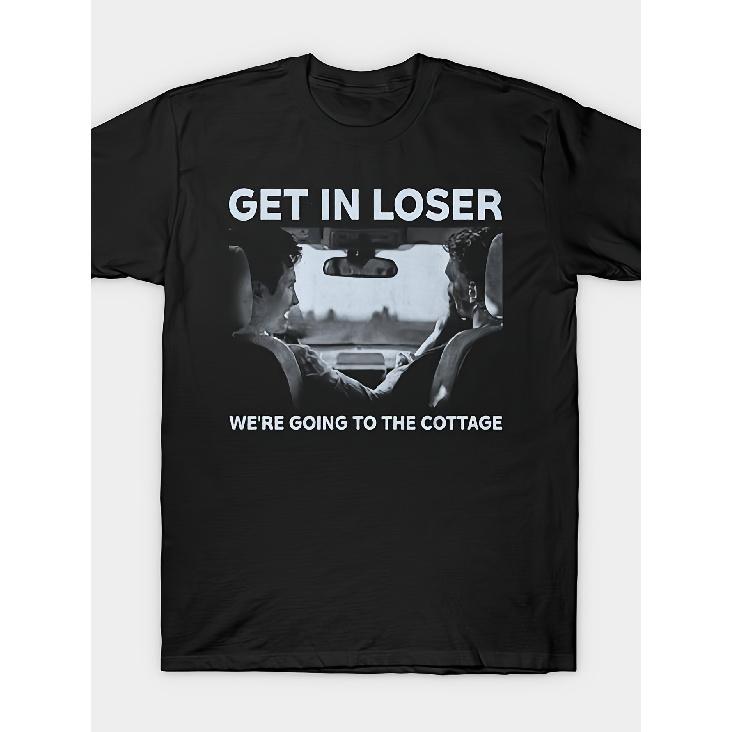 Heated Rivalry, Im Coming To The Cottage Tee This Unisex T-shirt Is Made of Pure Cotton, Features a Black Crew Neck, and Is Suitable for Various