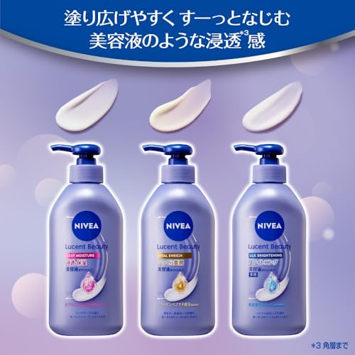 Nivea Lucent Beauty Deep Moisture Penetrating Hydrating Serum Body Milk Cream Moisturizing 350g