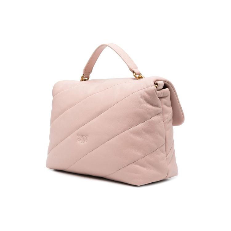 New PINKO Calfskin Flying Bird Swallow Bag Portable Crossbody Bag Shoulder Bag Women's Pink 1P22U8-A03J-O81Q