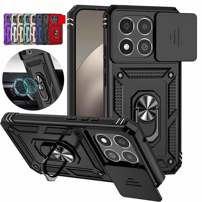 Armor Funda For Xiaomi 15T 5G Case Car Magnetic Holder Ring Phone Case For Xiaomi 15 T Mi 15T Mi15t Xiaomi15T Lens Protect Cover
