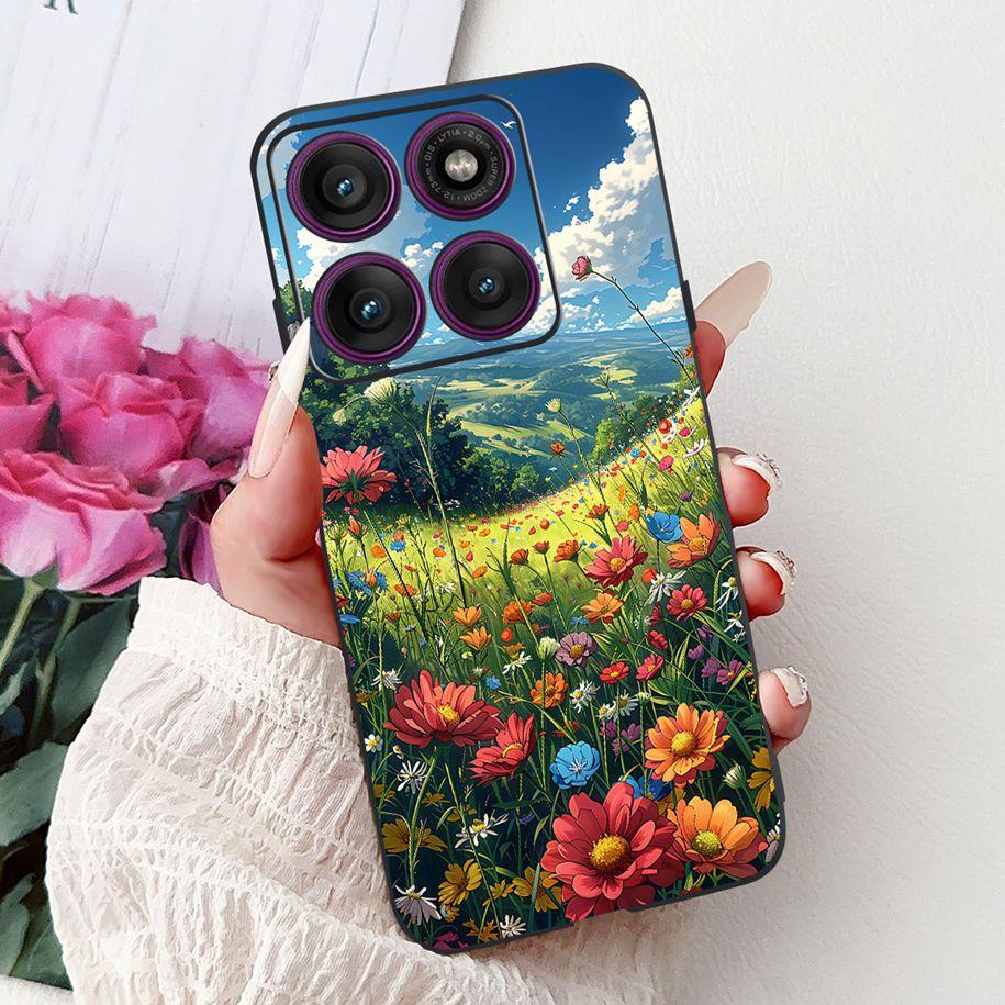 For Motorola Moto Edge 60 Pro 2025 Case Fashion Flower Bowknot Soft Silicone Back Cover For Moto Edge 60 Fusion Edge60 60s Coque