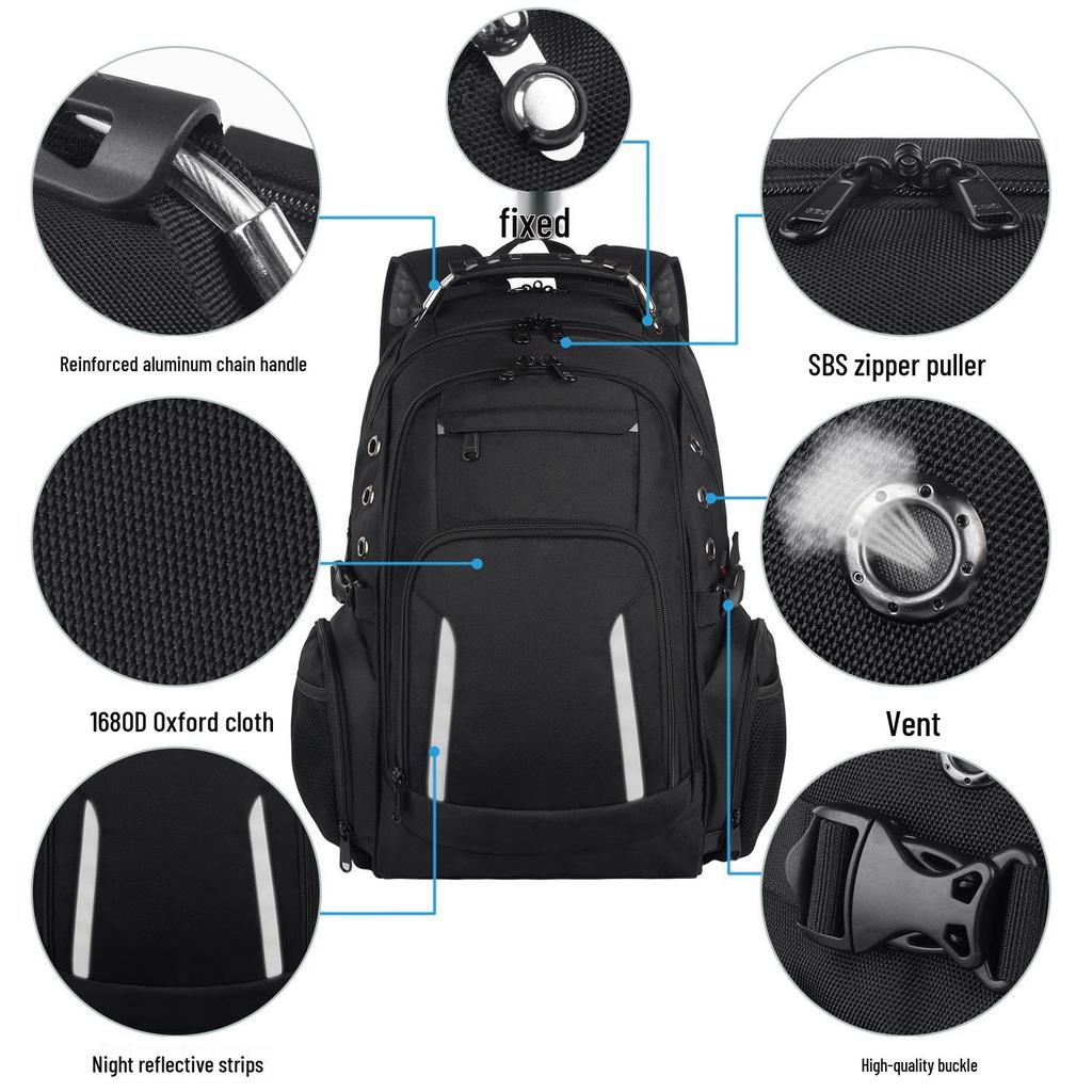 Unisex Anti-Theft School & Laptop Backpack