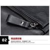 Real Cowhide Men's Leather Bag Shoulder Genuine Magnetic Suction Crossbody Korean Version Top Layer